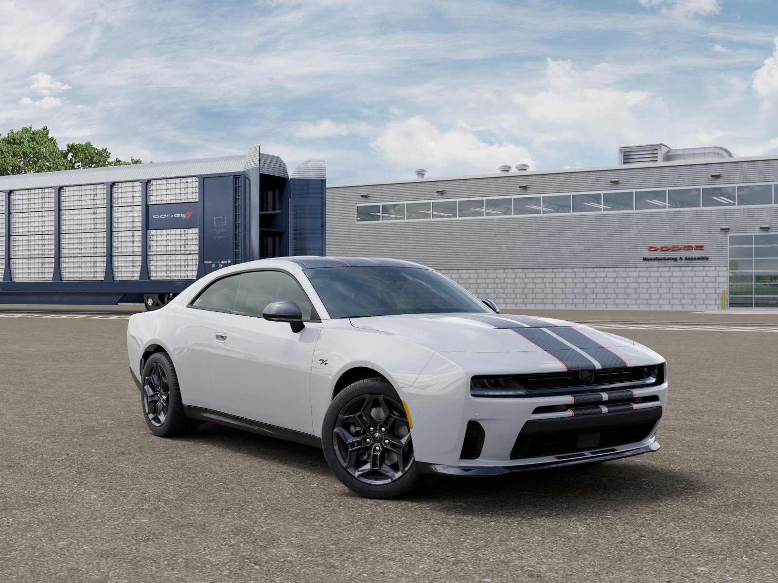 New 2027 White Knuckle Exterior Paint Dodge R/T image 3
