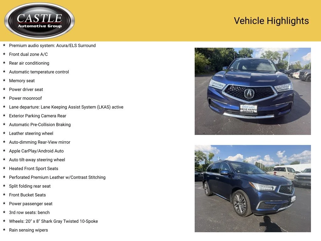 Used 2020 Blue Acura Technology image 3