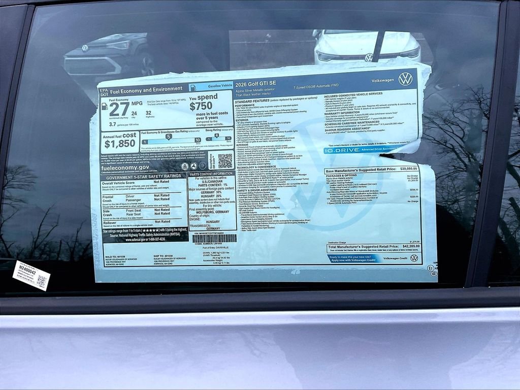 New 2026 Silver Volkswagen 2.0T SE image 18