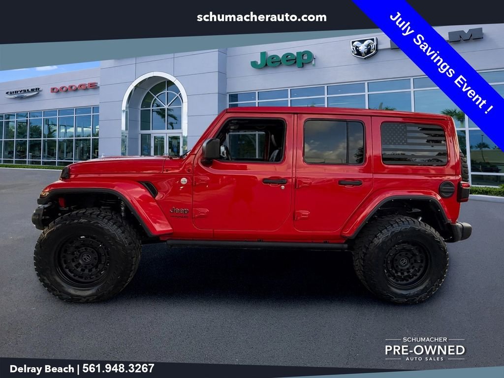 Used 2022 Red Jeep Unlimited Sahara image 4