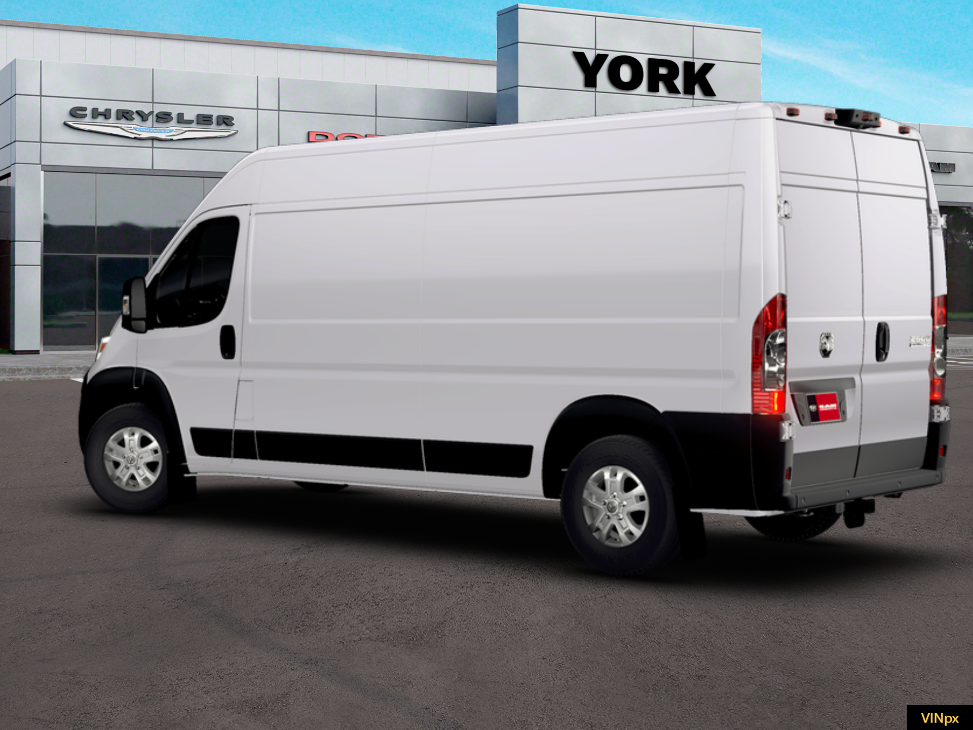 New 2026 Bright White Clearcoat RAM High Roof image 3