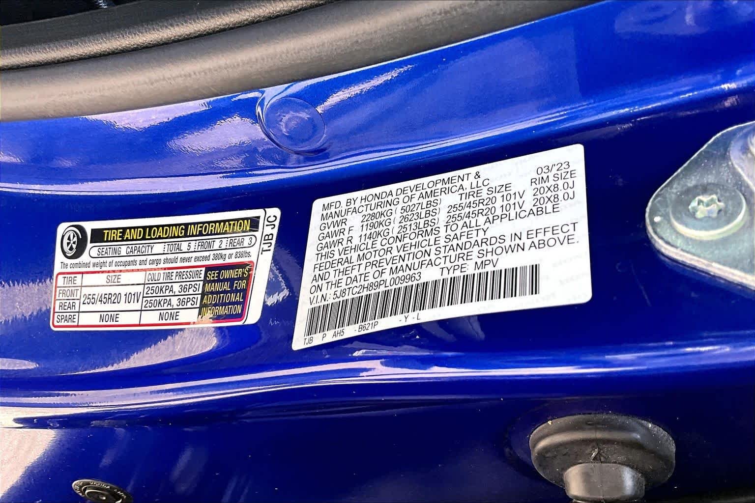 Certified Used 2023 Apex Blue Pearl Acura w/A-Spec Advance Package image 35