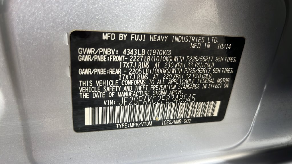 Used 2014 Ice Silver Metallic Subaru 2.0i Limited image 38