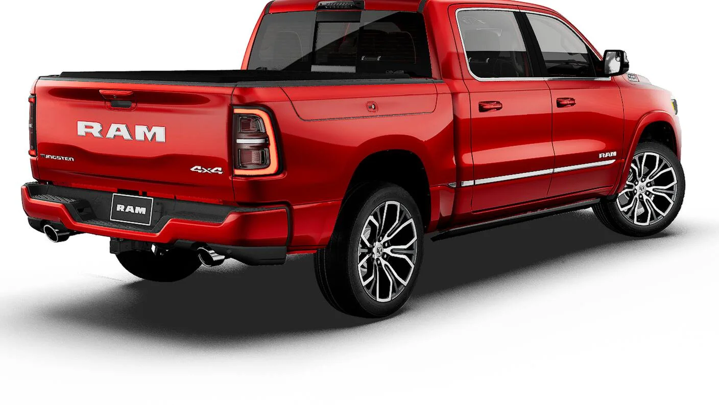 New 2027 Molten Red Pearl-Coat Exterior Paint RAM Tungsten image 2