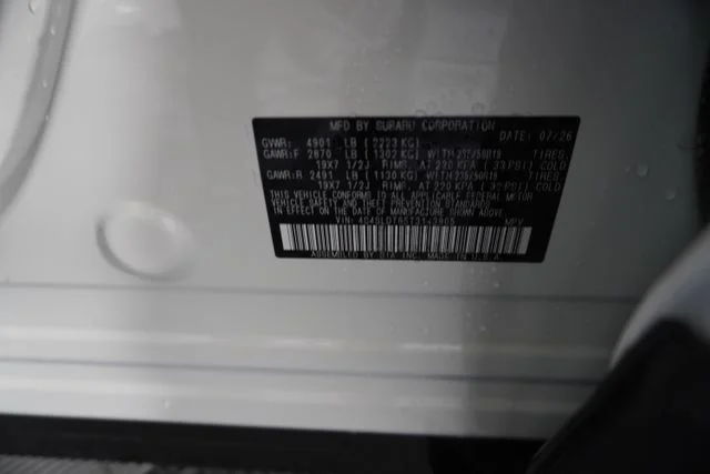 New 2026 CRYSTAL WHITE PEARL Subaru Touring image 12