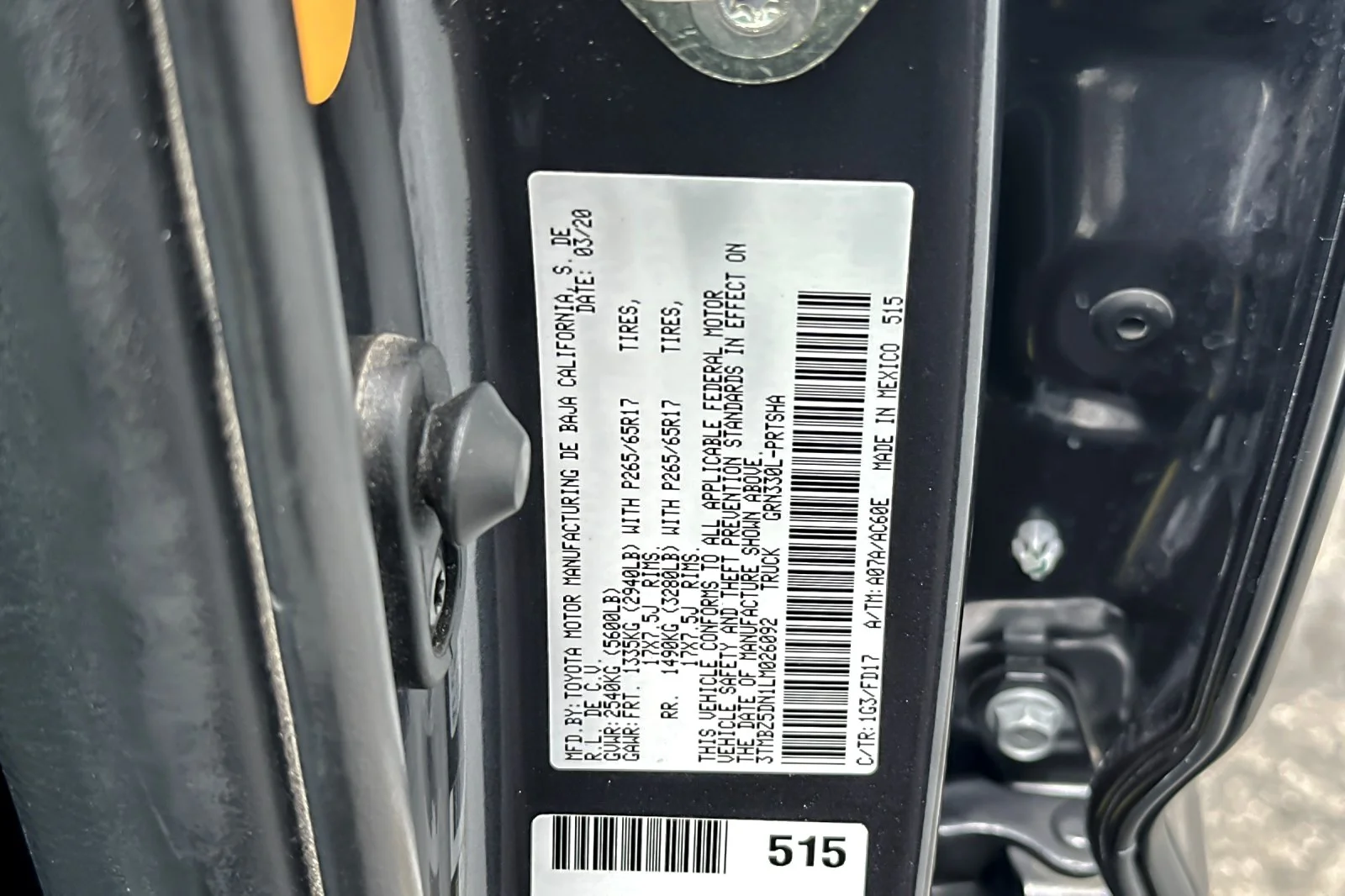 Certified Used 2020 MAGNETIC GRAY Toyota TRD Sport image 26