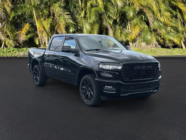 New 2026 Diamond Black Crystal Pearl-Coat Exterior Paint RAM Laramie image 2