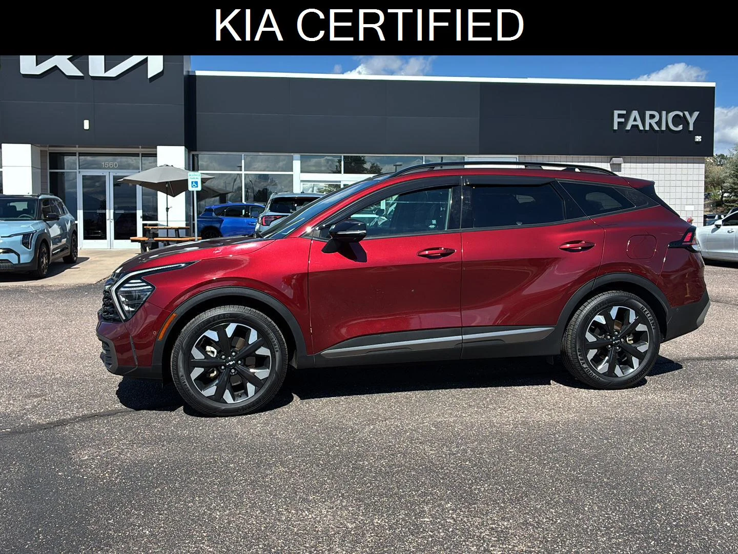 Certified Used 2023 Dawning Red KIA X-LINE PRESTIGE image 1