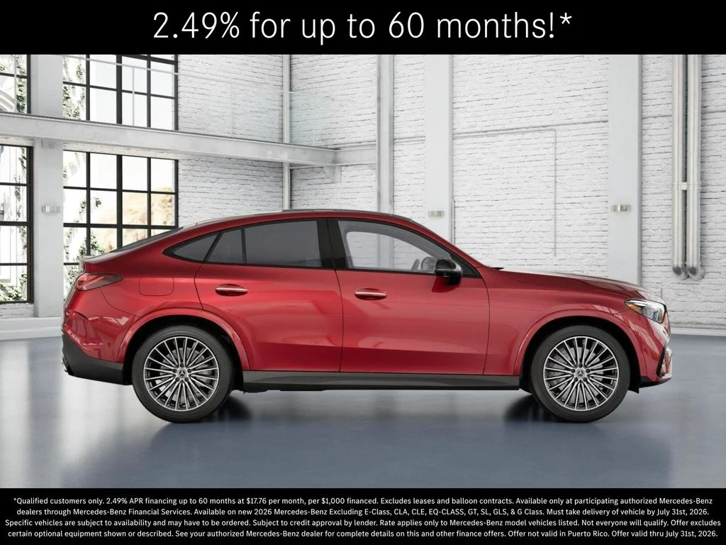 New 2026 MANUFAKTUR Patagonia Red Metallic Mercedes-Benz GLC 300 image 2