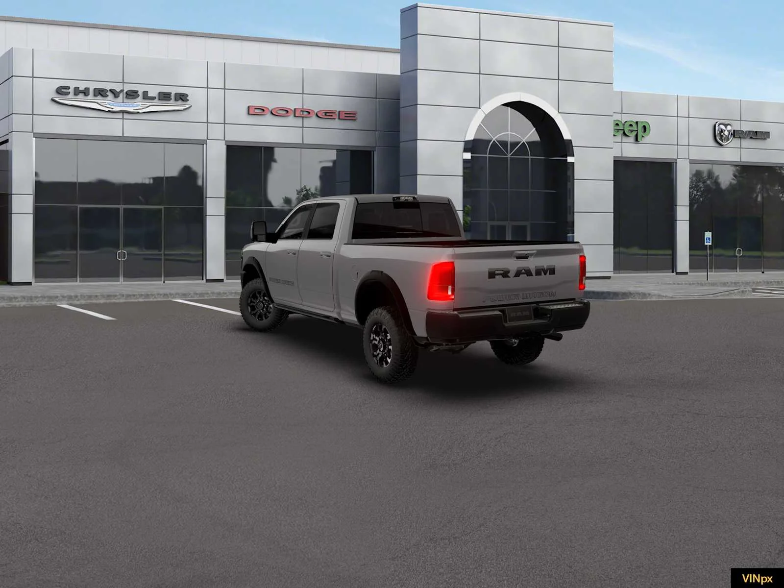 New 2026 Ceramic Gray Clear-Coat Exterior Paint RAM Power Wagon image 5