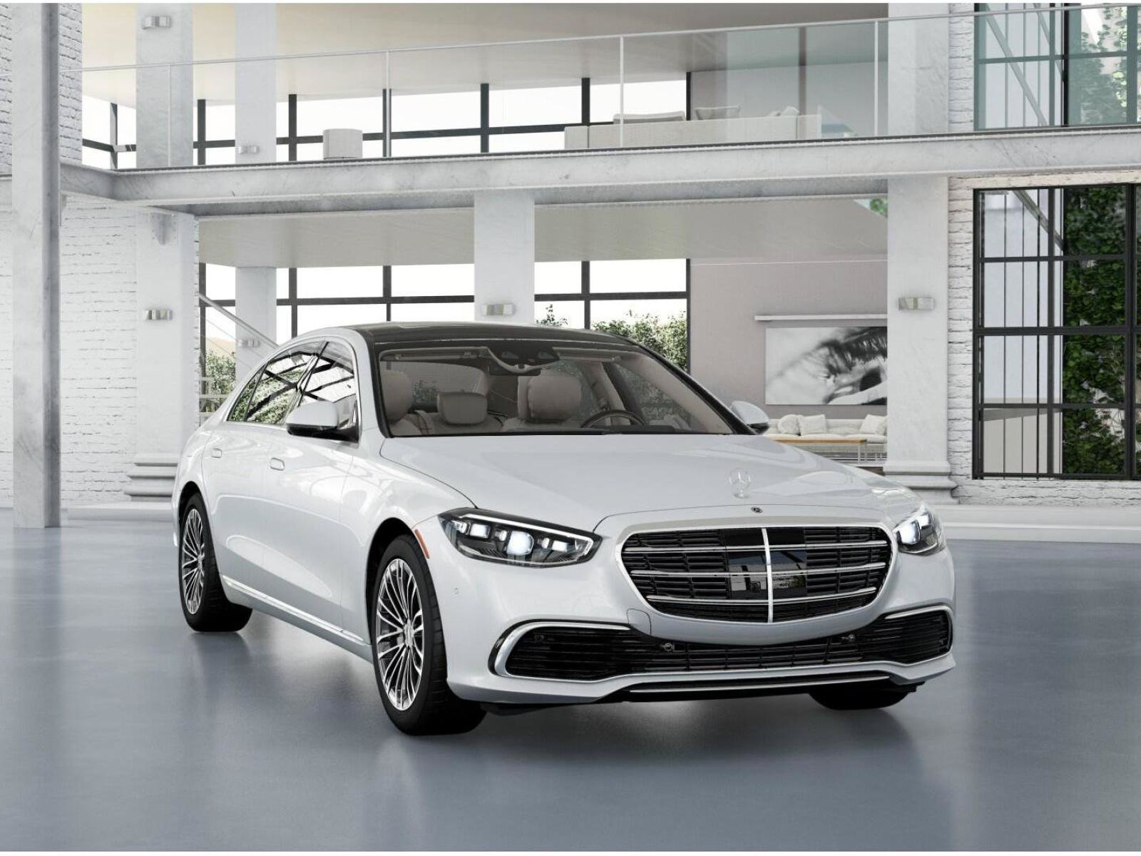 New 2026 MANUFAKTUR Moonlight White Metallic Mercedes-Benz S 580 4MATIC® Sedan image 9