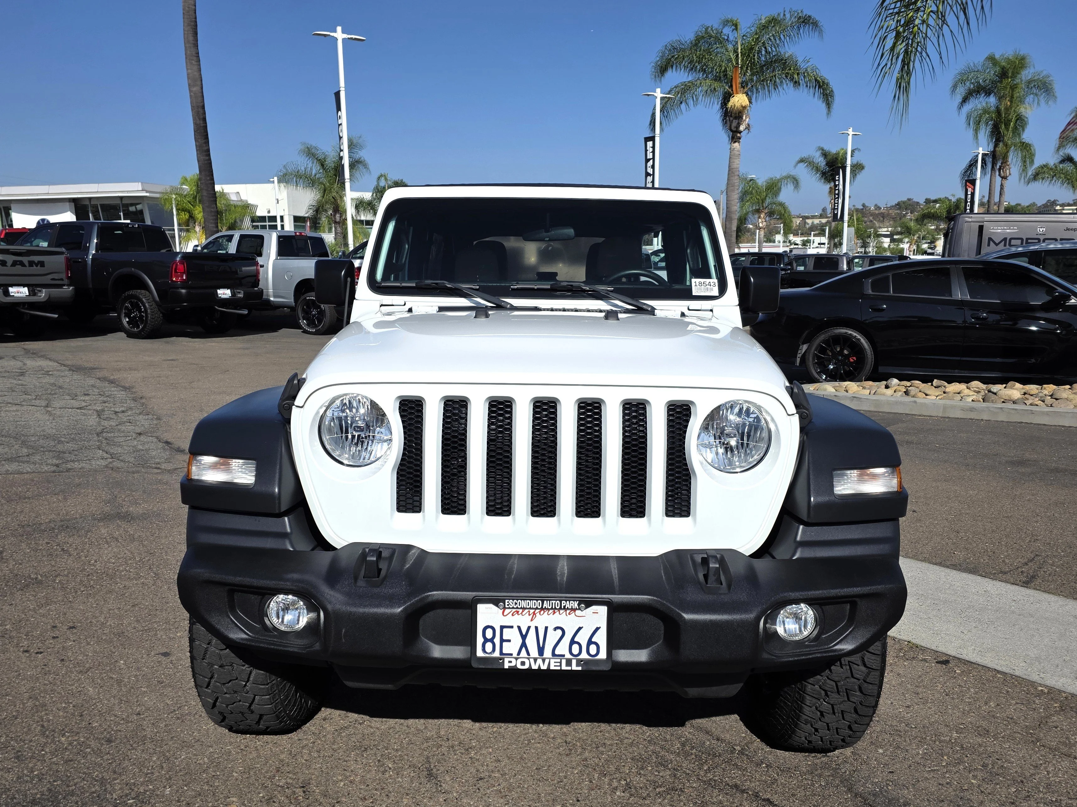 Used 2018 Bright White Clearcoat Jeep Unlimited Sport image 5