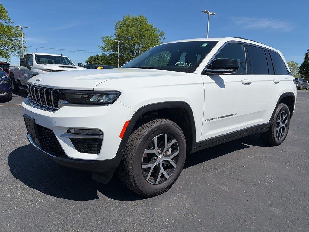 Used 2025 Bright White Clearcoat Jeep Limited image 6