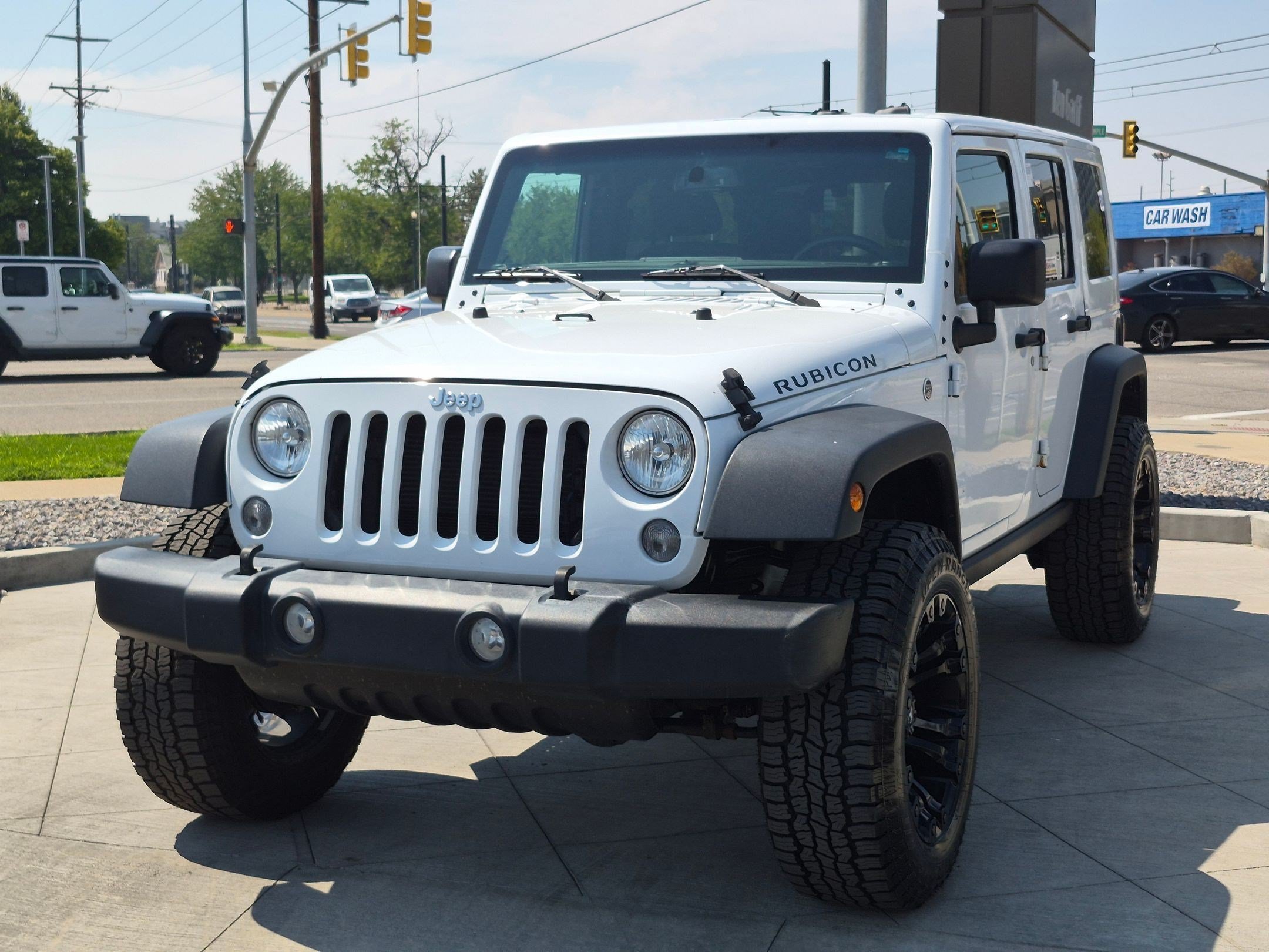 Used 2017 Bright White Clearcoat Jeep Rubicon image 8