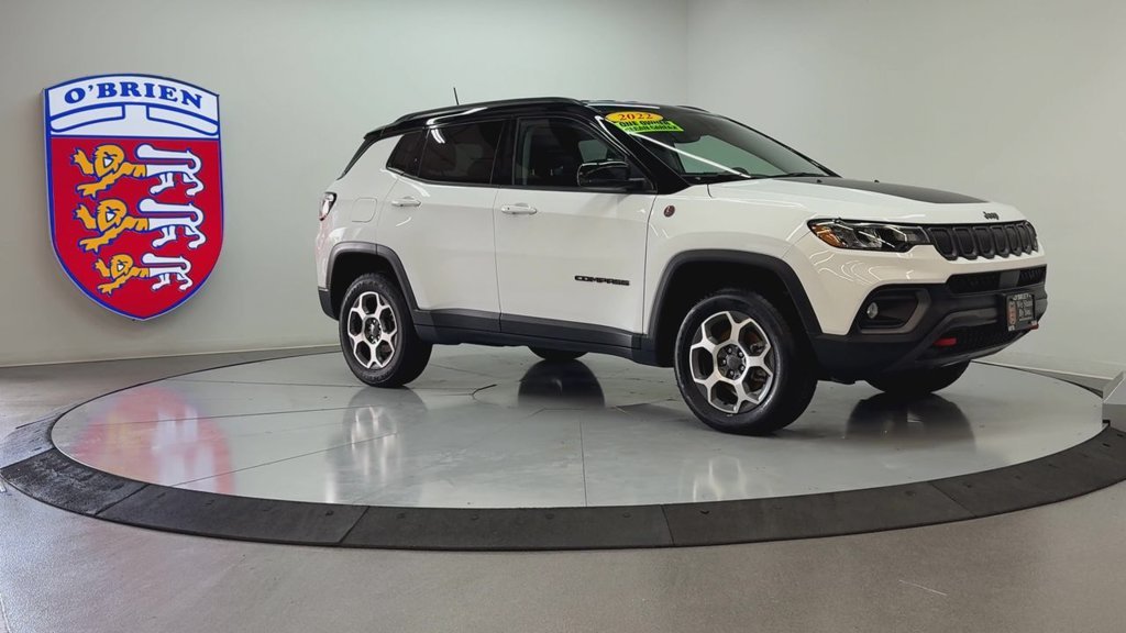 Used 2022 Bright White Clearcoat Jeep Trailhawk image 3