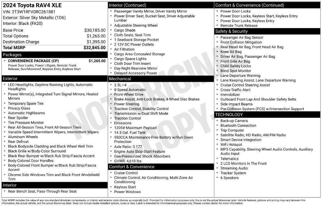 Certified Used 2024 Silver Toyota XLE image 2