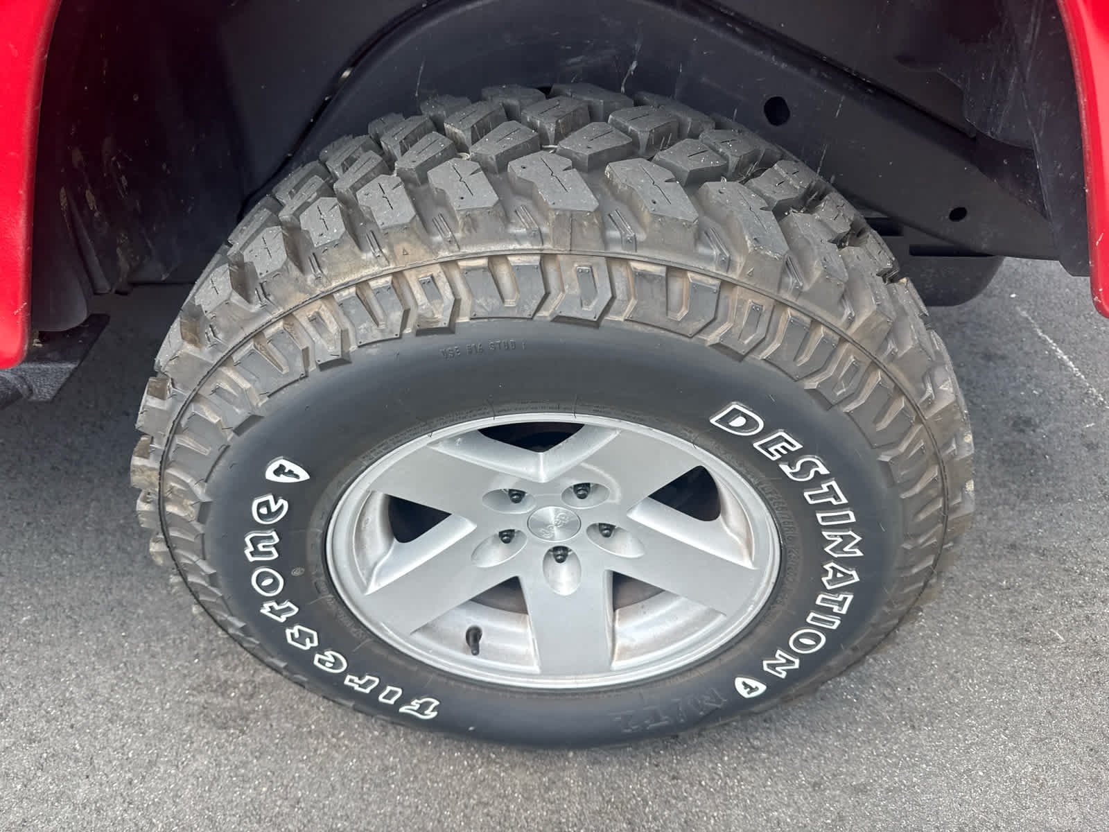 Used 2004 Flame Red Jeep Unlimited image 3