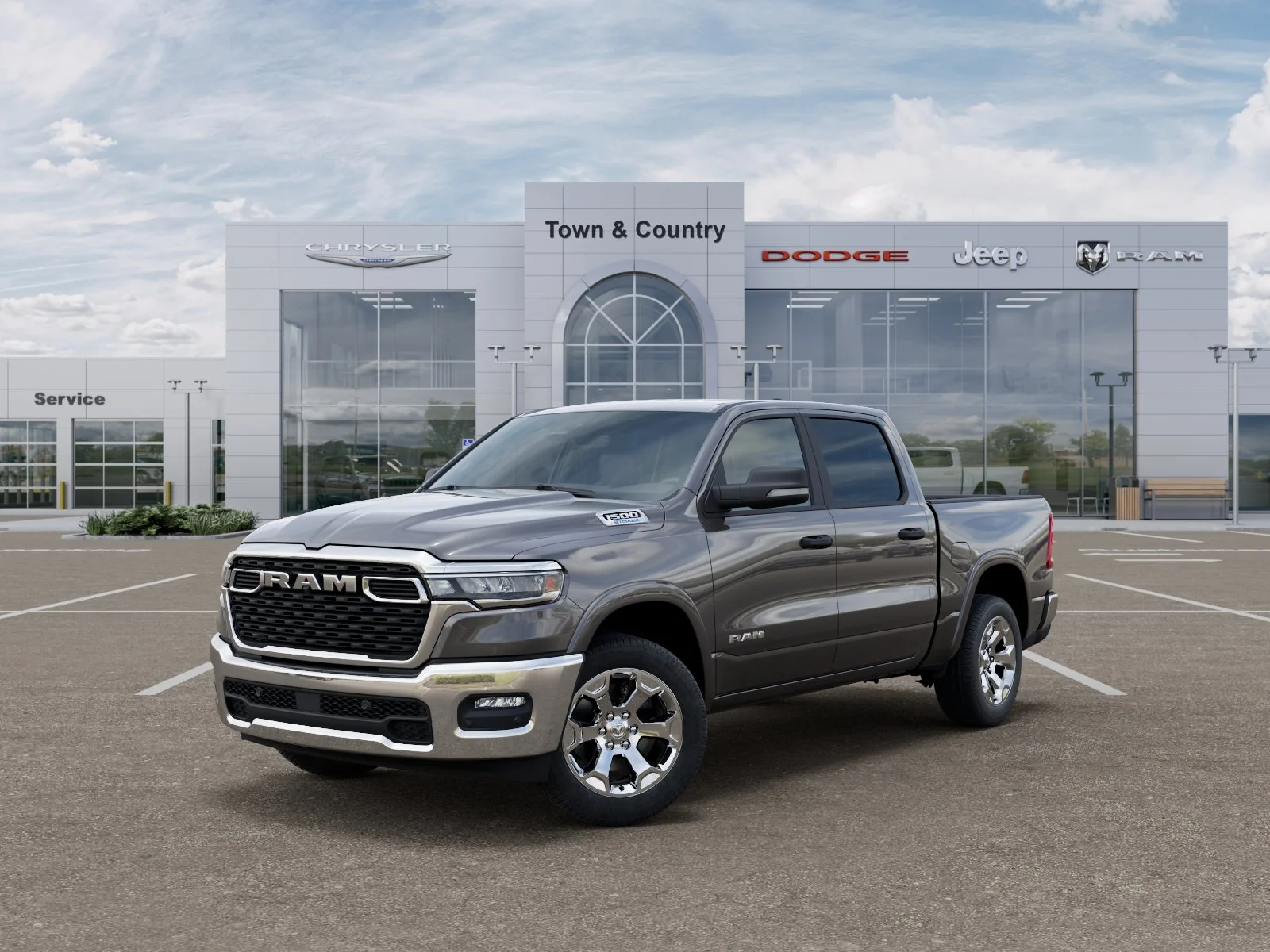 New 2026 Granite Crystal Metallic Clear-Coat Exterior Paint RAM Big Horn/Lone Star image 27