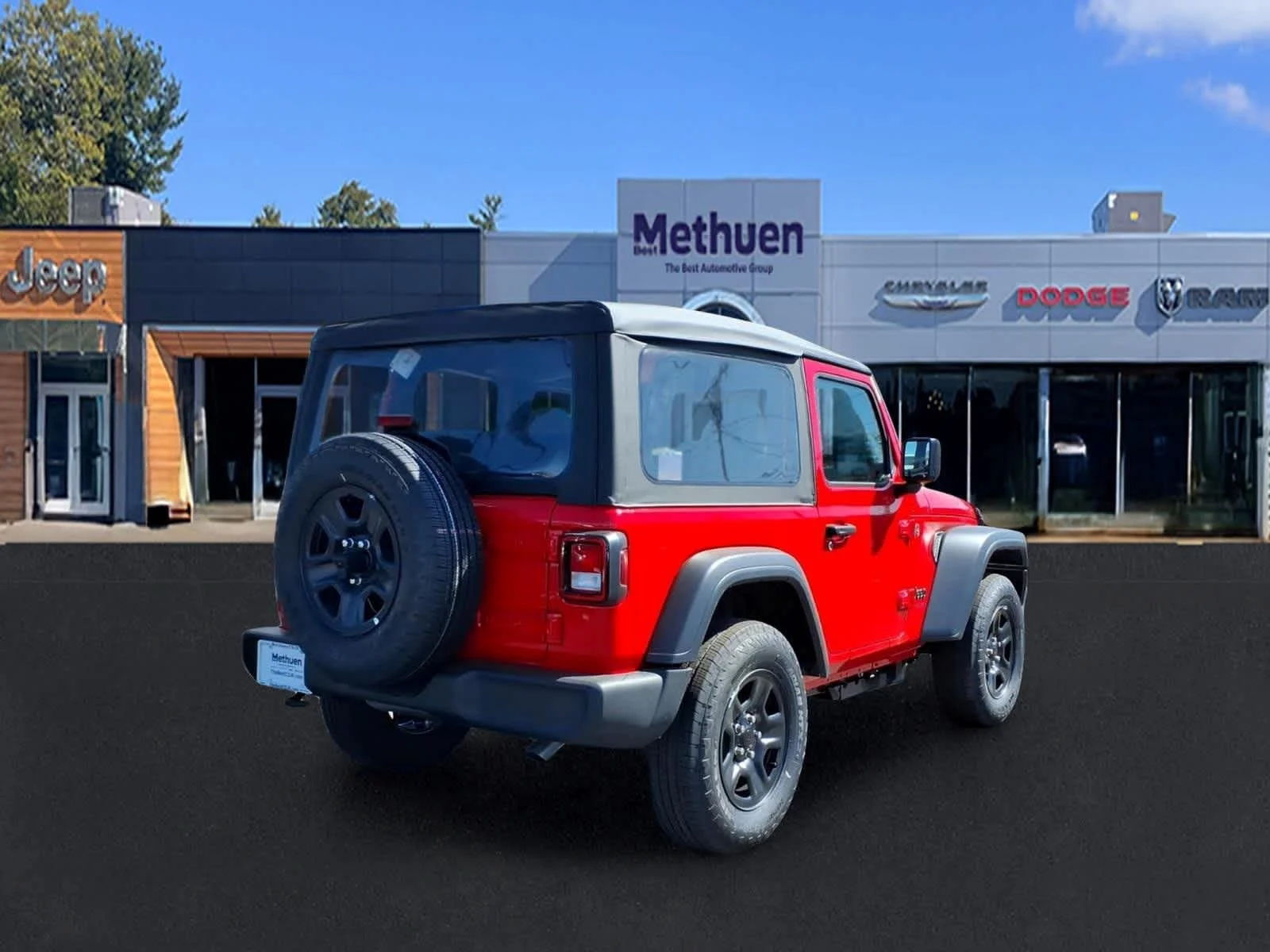 New 2026 Firecracker Red Clear-Coat Exterior Paint Jeep Sport image 7