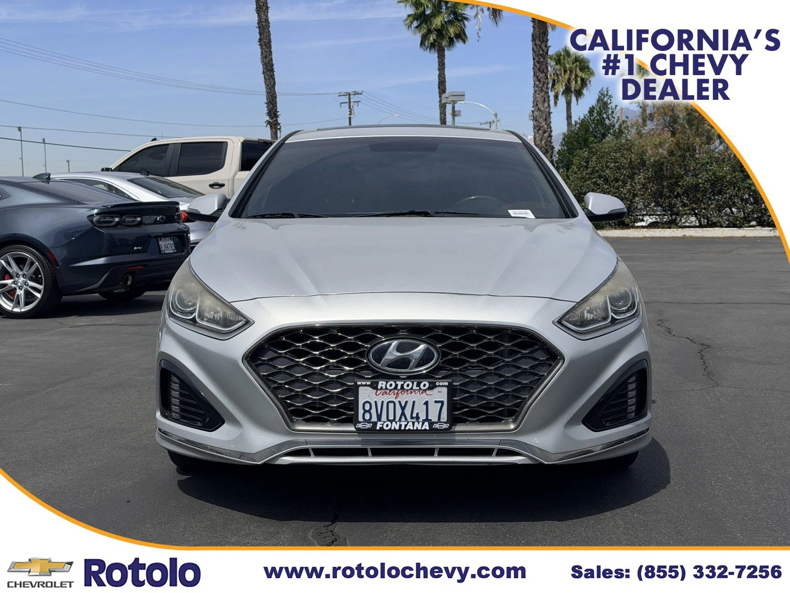 Used 2018 Hyundai Sonata Sport with VIN 5NPE34AF5JH648283 for sale in Fontana, CA
