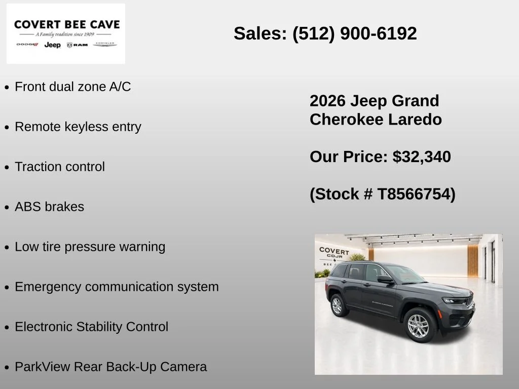New 2026 Baltic Gray Metallic Clear-Coat Exterior Paint Jeep Laredo image 7