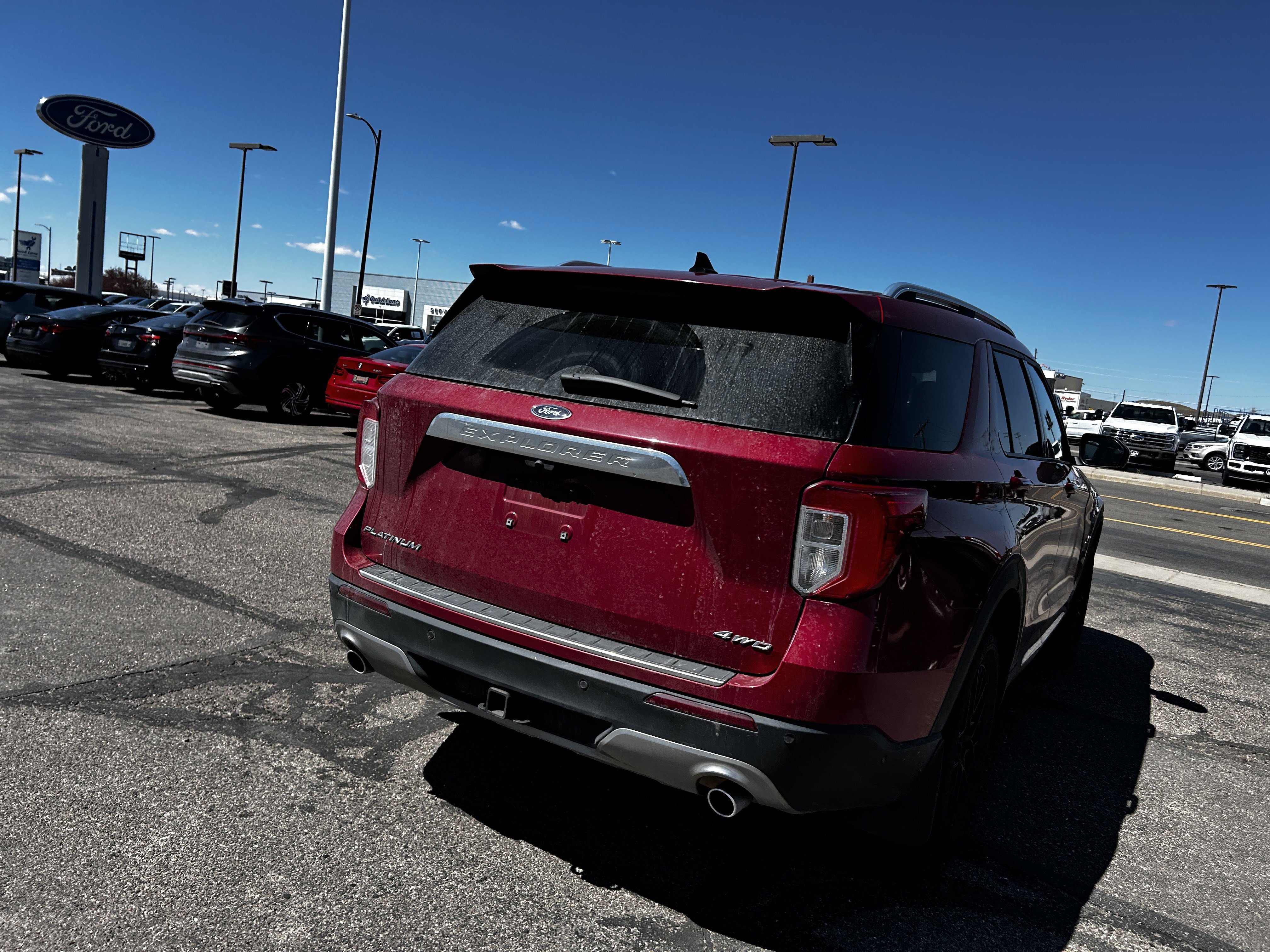 Used 2022 Red Metallic Ford Platinum image 5