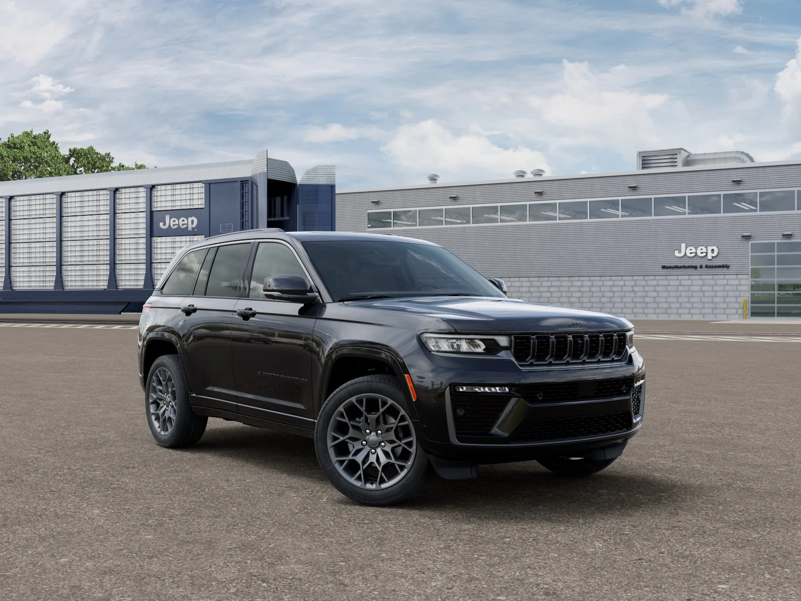 New 2026 Diamond Black Crystal Pearl-Coat Exterior Paint Jeep Summit IN-TRANSIT image 31