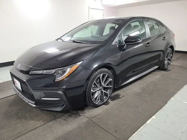 Used 2020 Black Sand Pearl Toyota SE image 8