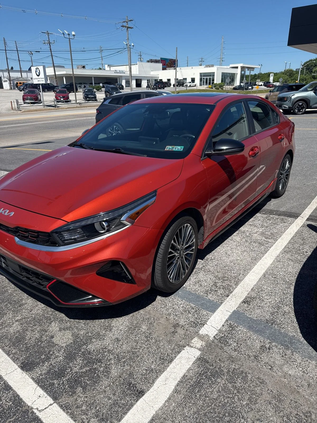 Certified Used 2023 Red Kia GT-Line image 2