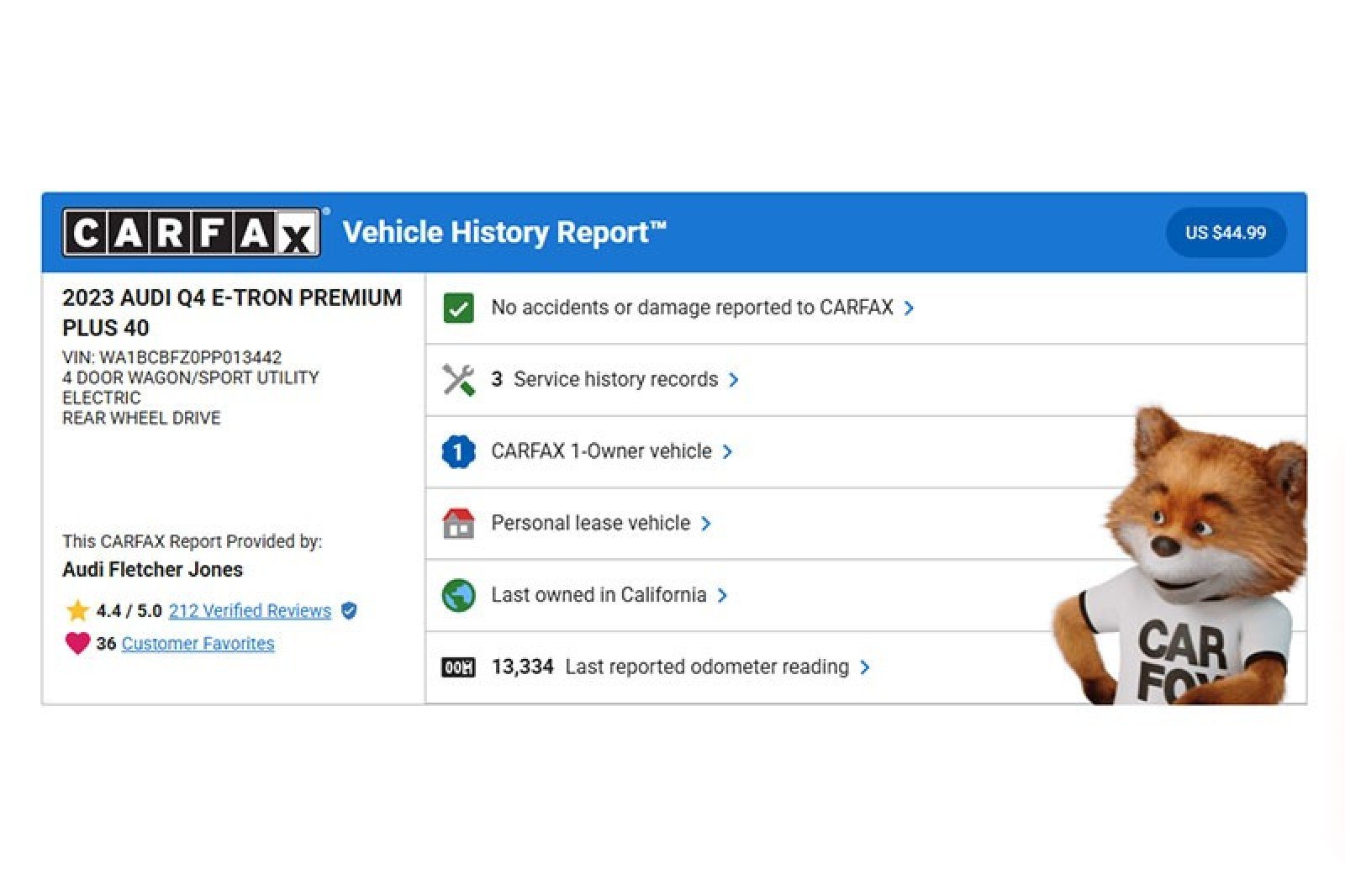 Used 2023 Audi Q4 e-tron Premium Plus with VIN WA1BCBFZ0PP013442 for sale in Costa Mesa, CA