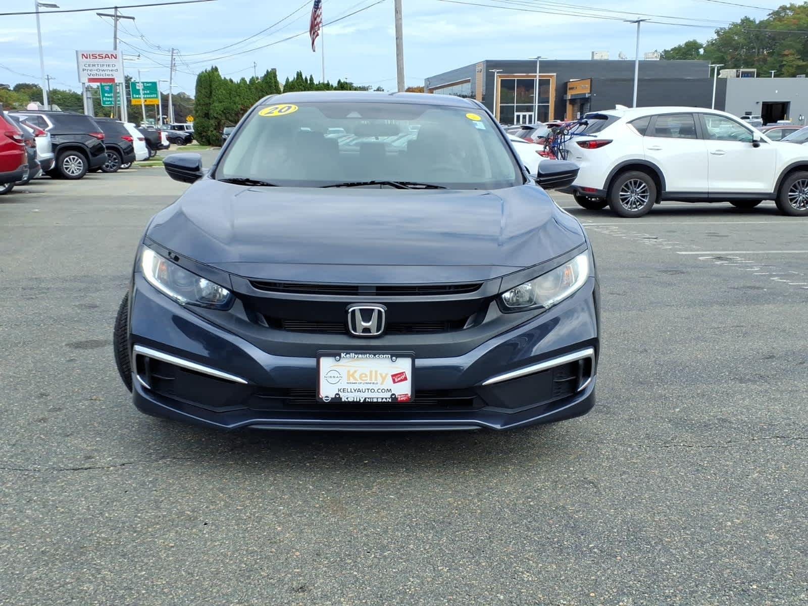 Used 2020 Honda Civic LX with VIN 2HGFC2F66LH513473 for sale in Lynnfield, MA