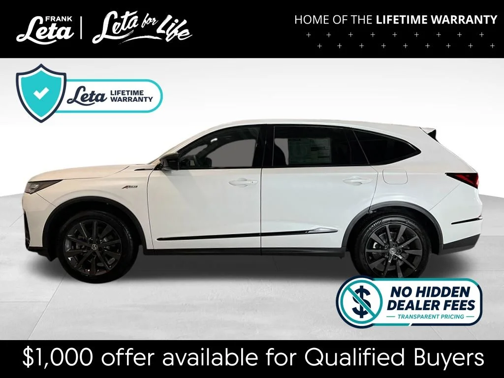 New 2026 Platinum White Pearl Acura A-Spec image 2