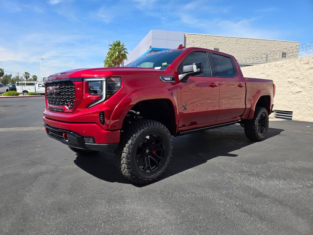 New 2026 Volcanic Red Tintcoat GMC AT4 Lifted Black Widow image 2