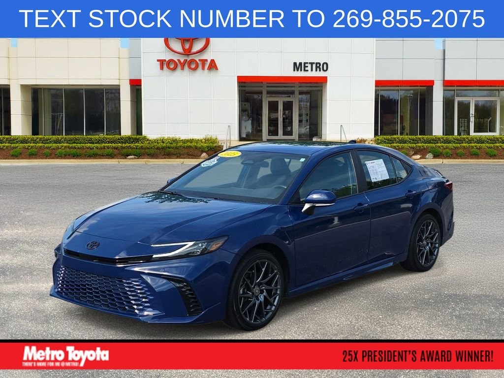 Certified Used 2025 Blue Toyota XSE image 1