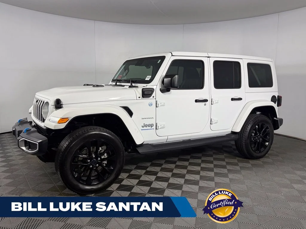 Certified Used 2024 White Jeep Sahara 4xe image 1