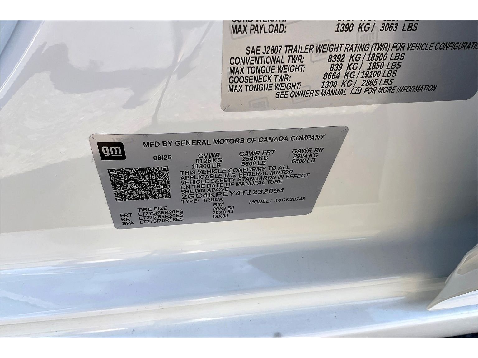 New 2026 Summit White Chevrolet LTZ image 7