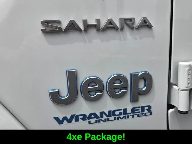 Certified Used 2022 White Jeep Unlimited Sahara 4xe image 11