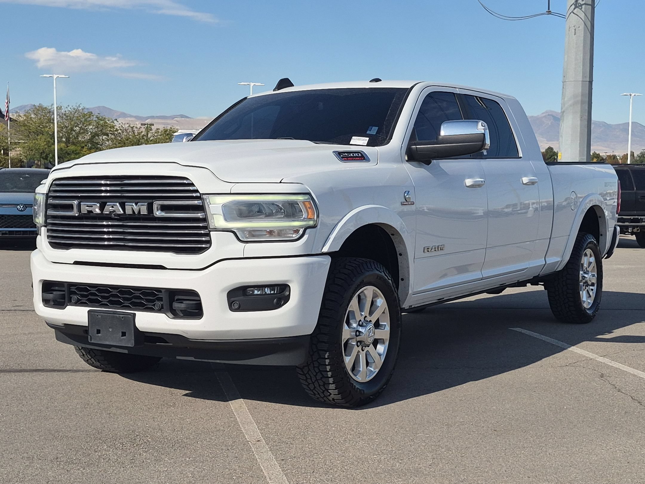 Used 2019 Bright White Clearcoat Ram Laramie image 8