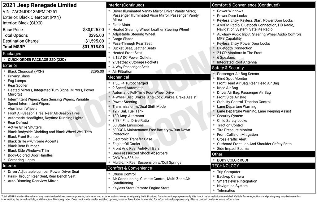 Used 2021 Black Jeep Limited image 35