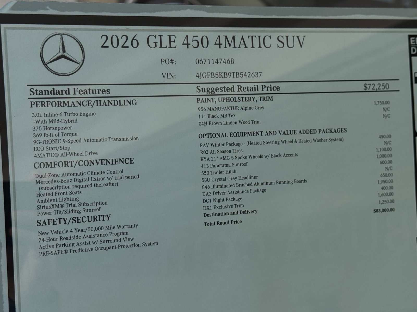 New 2026 MANUFAKTUR Alpine Grey Mercedes-Benz GLE 450 image 48