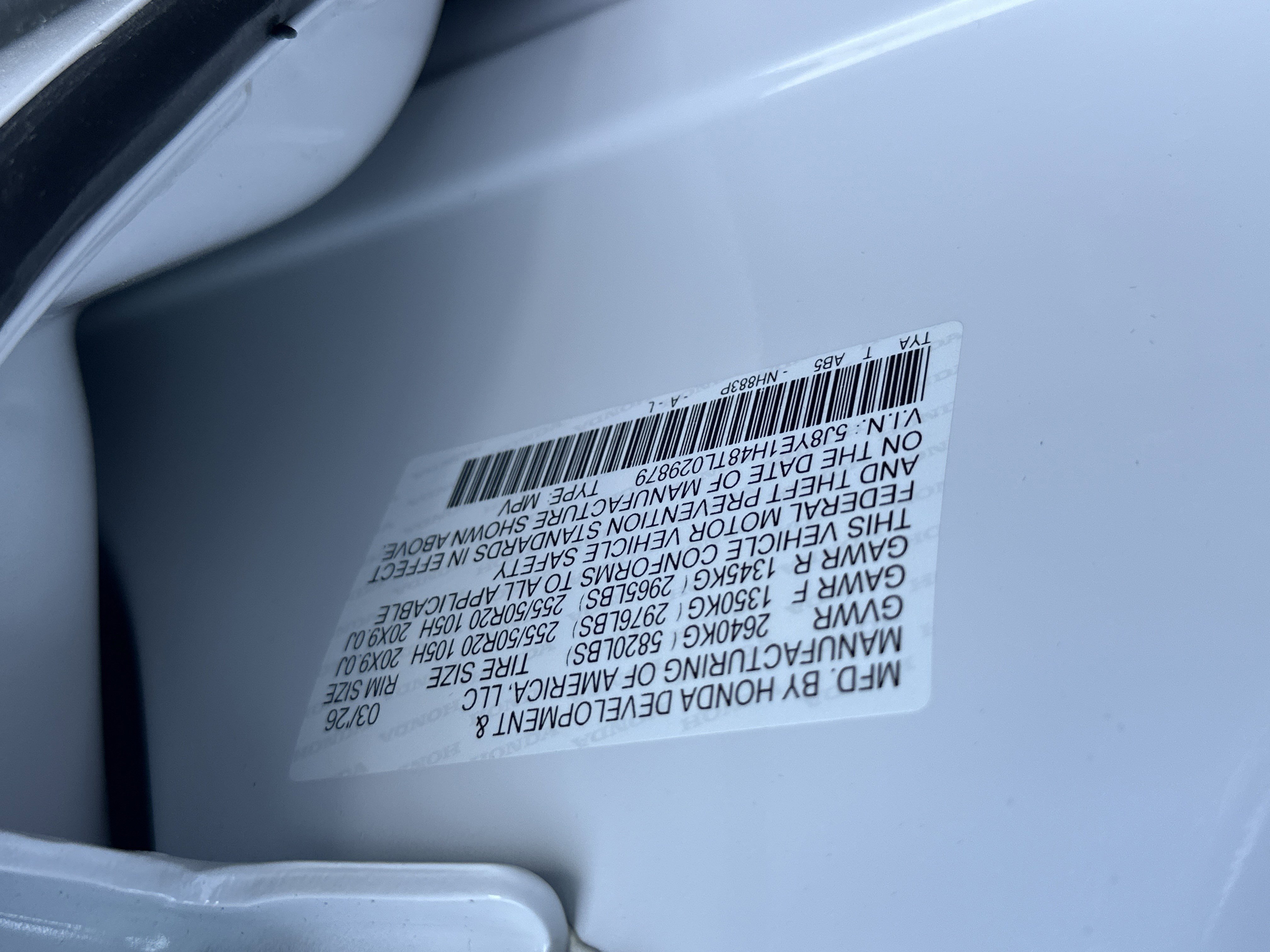 New 2026 Platinum White Pearl Acura w/Technology Package image 28