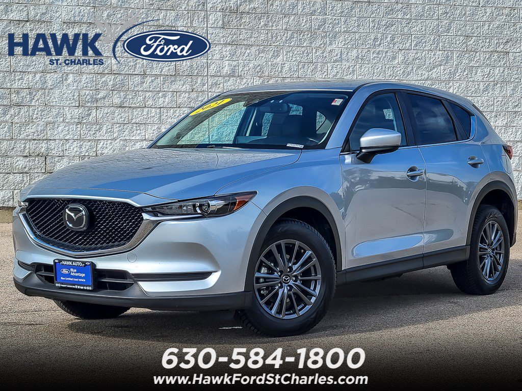 Certified Used 2021 Sonic Silver Metallic Mazda Touring image 1