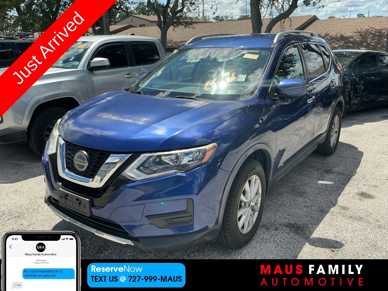 Used 2020 Blue Nissan SV image 1