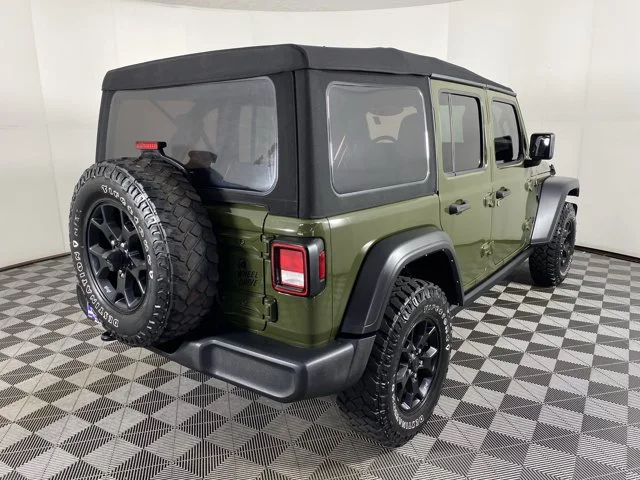 Used 2022 Green Jeep Unlimited Willys image 6
