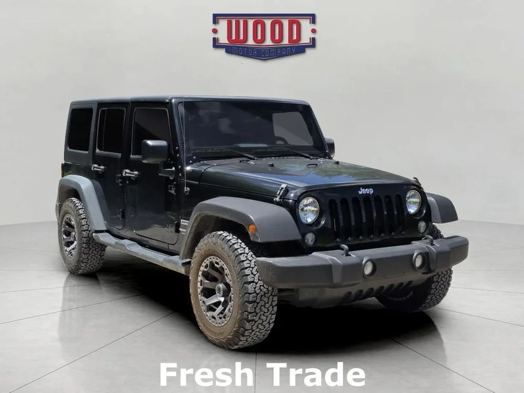 Used 2018 Black Clearcoat Jeep Unlimited Sport image 1