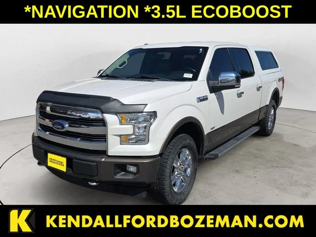 Used 2017 White Platinum Metallic Tri-Coat Ford Lariat image 1