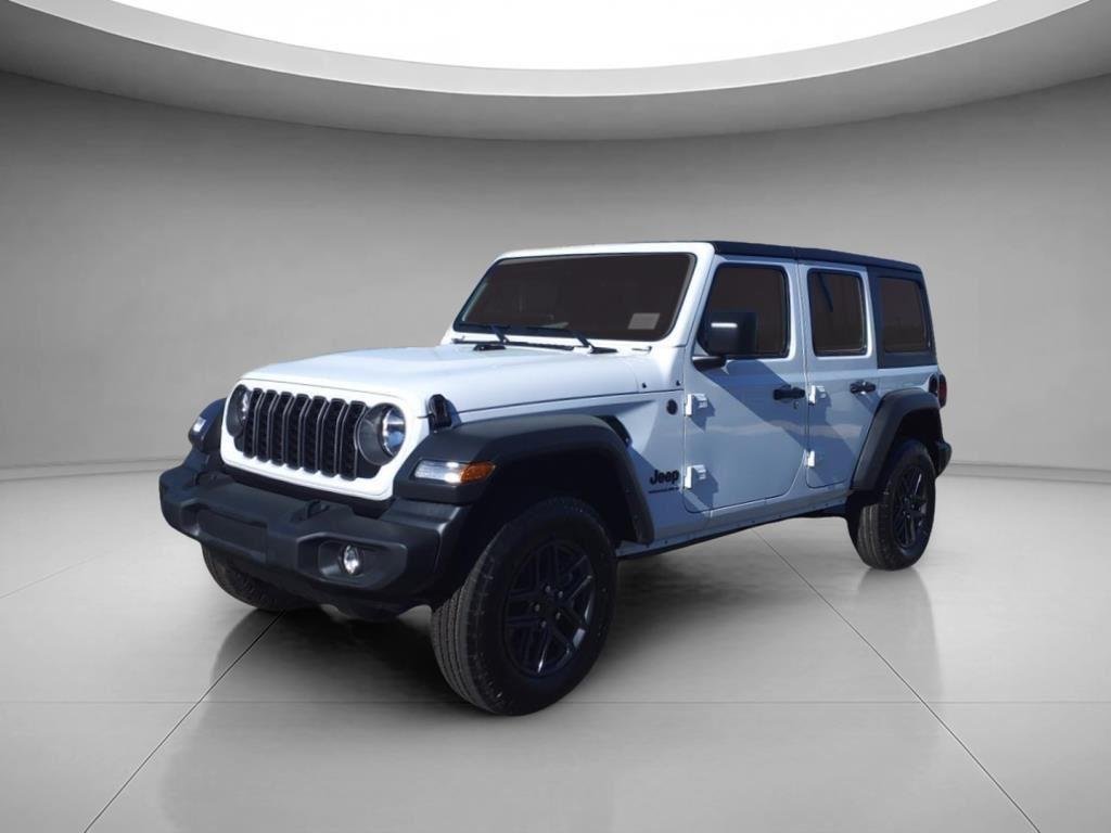 New 2025 Bright White Clear-Coat Exterior Paint Jeep Sport S image 1