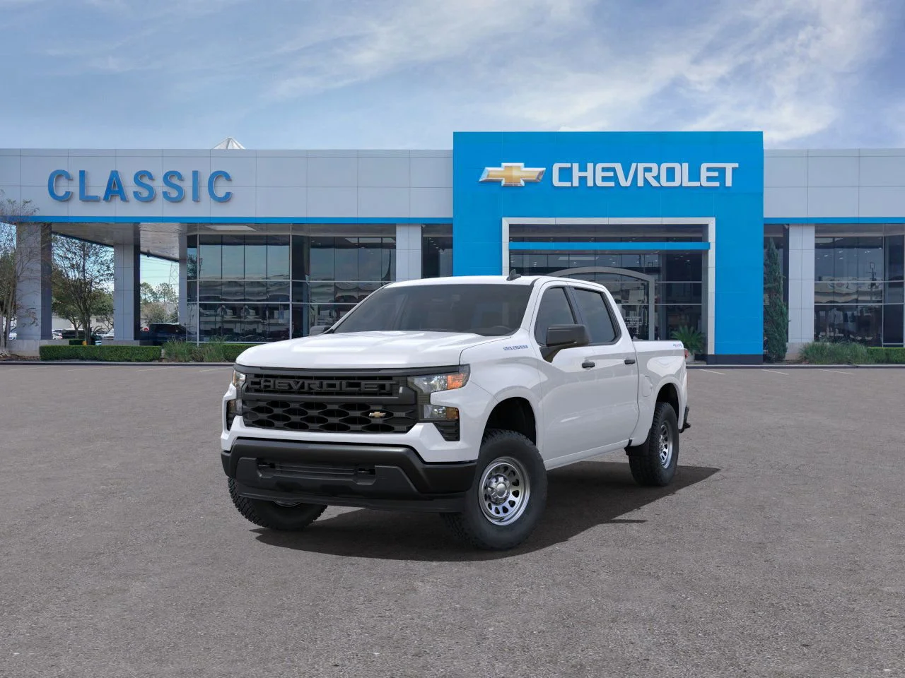 2025 Chevrolet Silverado 1500 WT White at Classic Elite Chevrolet Sugar Land