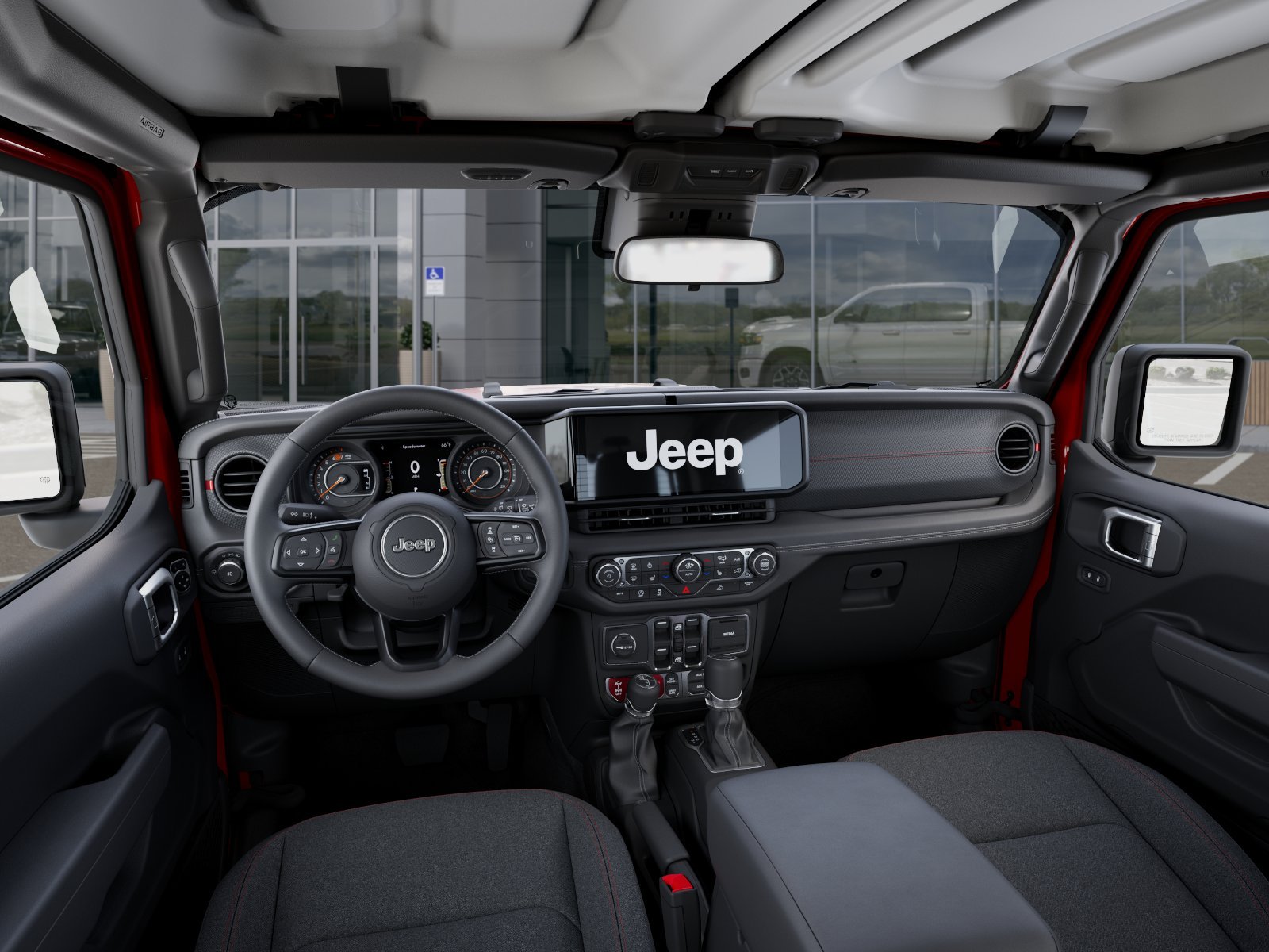 New 2026 Firecracker Red Clear-Coat Exterior Paint Jeep Rubicon 4-Door image 40