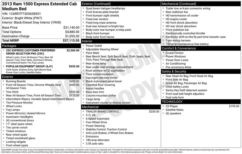 Used 2013 White Ram Express image 13